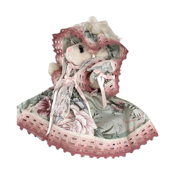 Vintage 1992 Handcrafted Plush Lamb: Corrie Ruth Collectible Stuffed Animal - Picture 2 of 5